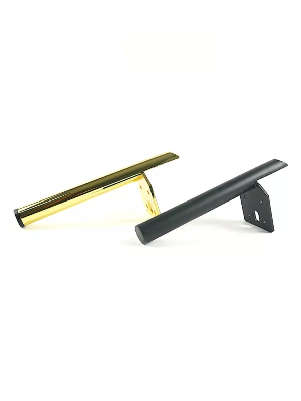 Noga meblowa stopka do łóżka kanapy złota/czarna 18 cm