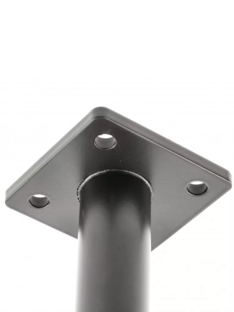 Czarna noga metalowa wspornikowa H18/fi25 cm - obrazek 2